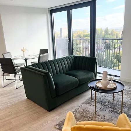 Luxury 2 Bed Apt With City View Manchester Exterior photo